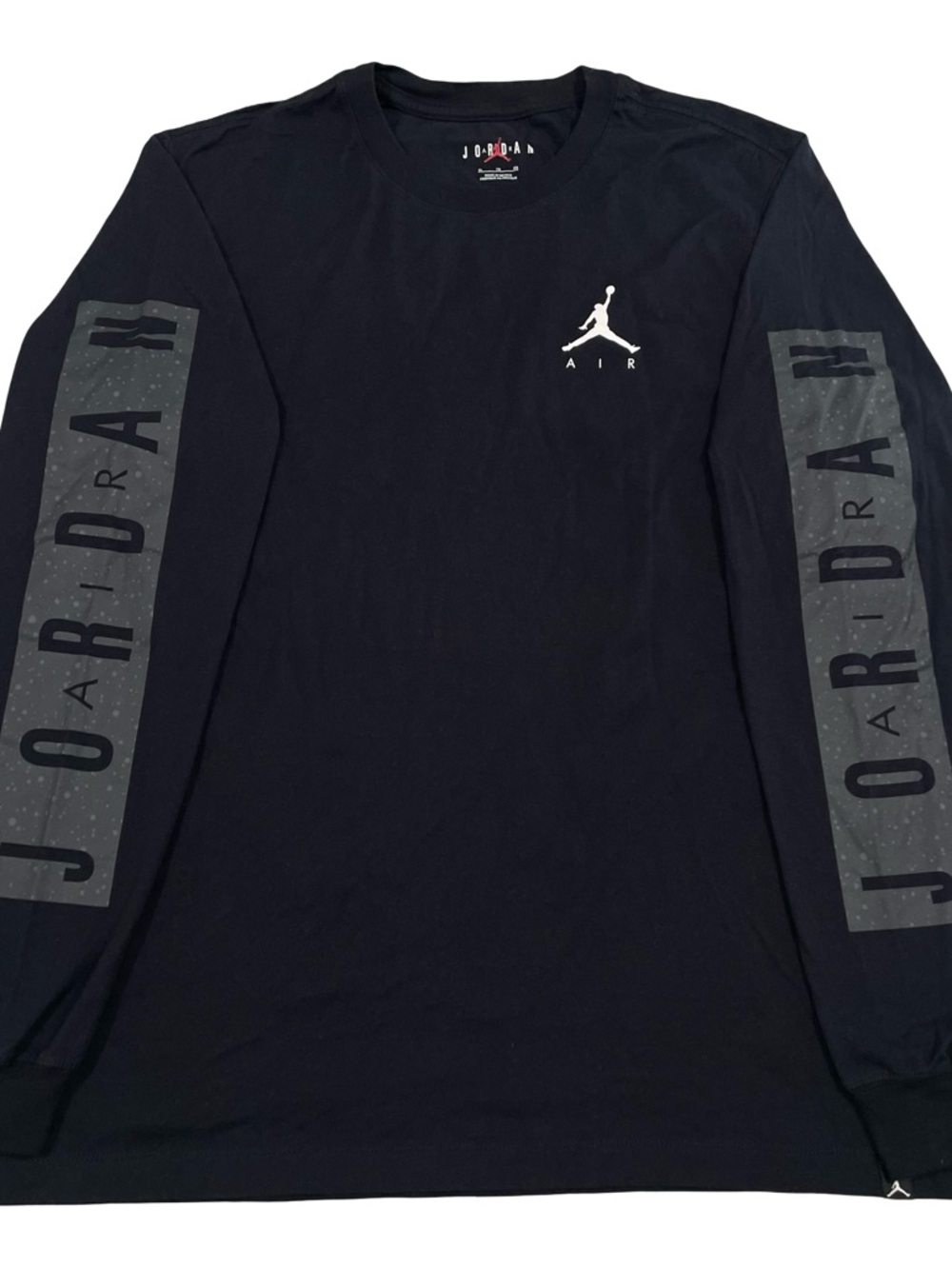 Nike Air Jordan Cement Size XL Black Long-Sleeve Shirt (Retail $45)